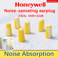 Honeywell Honeywell Anti-Noise Earplugs Sleep Factory Noise Reduction Ear Protectors Sleep Soft Rubber Anti-Noise Earplugs