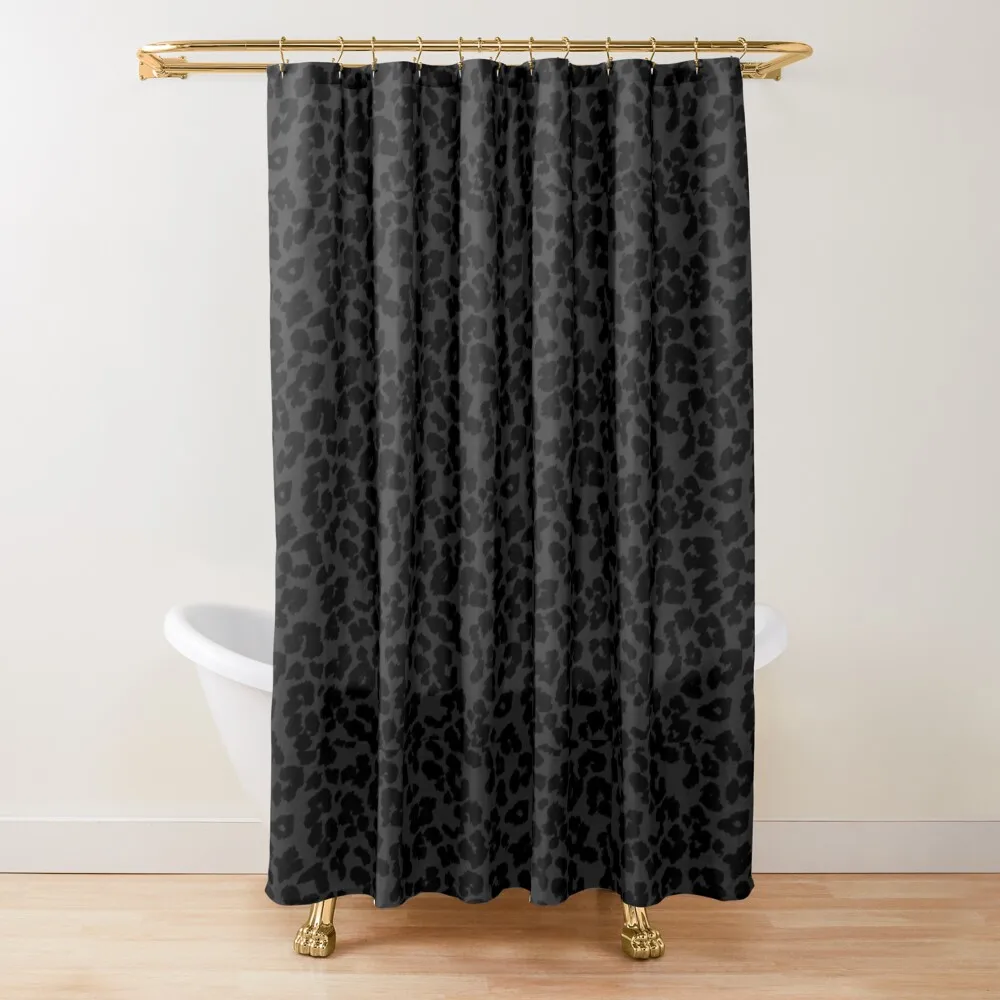 

Black Leopard Print Shower Curtain Window Shower For Bathroom For Bathroom Shower Luxury Bathroom Curtain