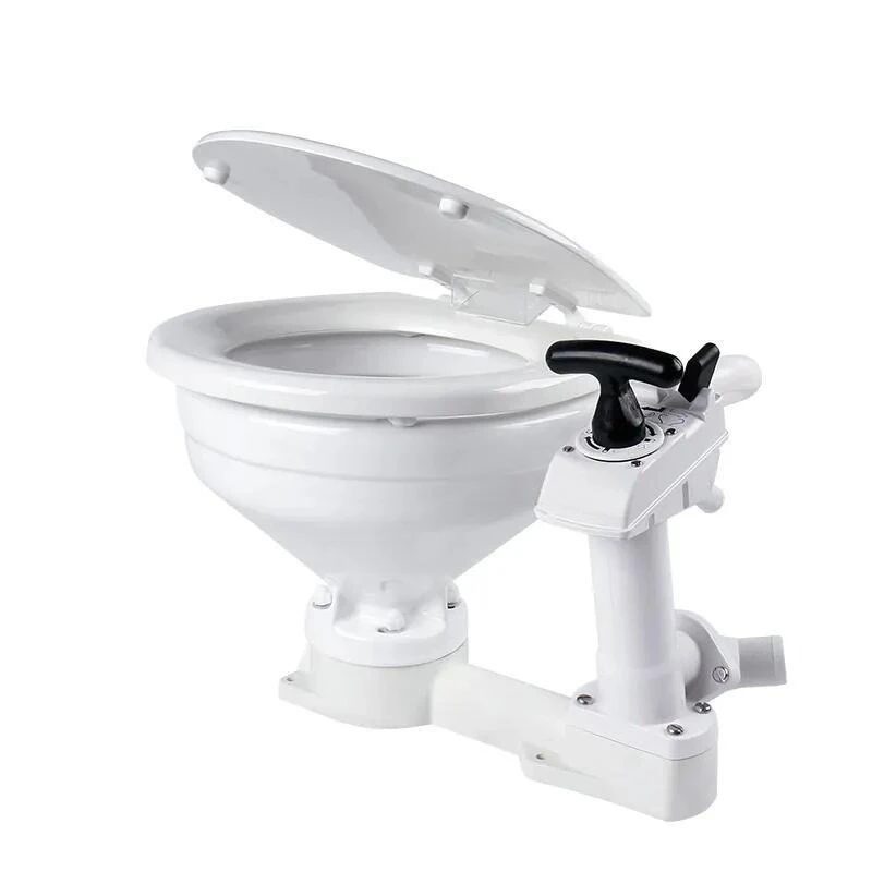 Mini Toilet for Yacht Saloon Car RV - Self-Priming Manual/Automatic Portable Sanitation Solution for On-the-Go