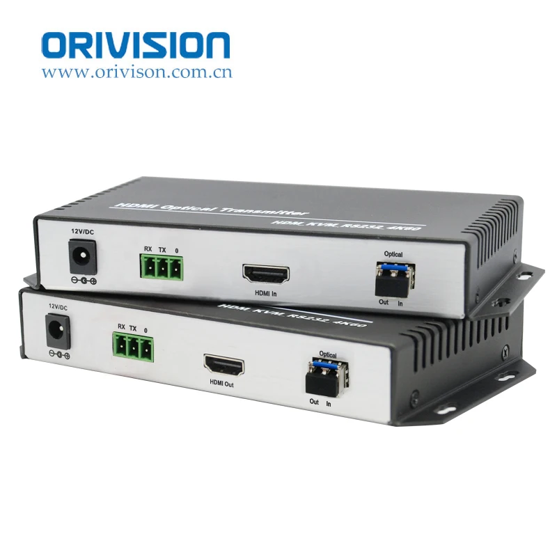 ORIVISION 10KM 4K60Hz HDMI Optical Fiber Extender LC Keyboard Mouse OEM ODM KVM HDMI to Fiber Optic Extender
