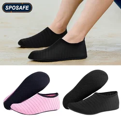 Sapatos femininos e masculinos de secagem rápida para água, sapatos de piscina de praia descalços, meias Aqua Yoga para surf, natação, esportes aquáticos, 1 par