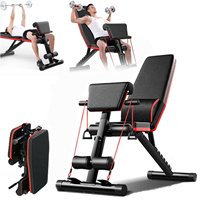 Foldable Multifunctional Fitness Benches Dumbbell Bench 7-gear Adjustable Weight Bench For Full Body Workout Maximum Load 120kg