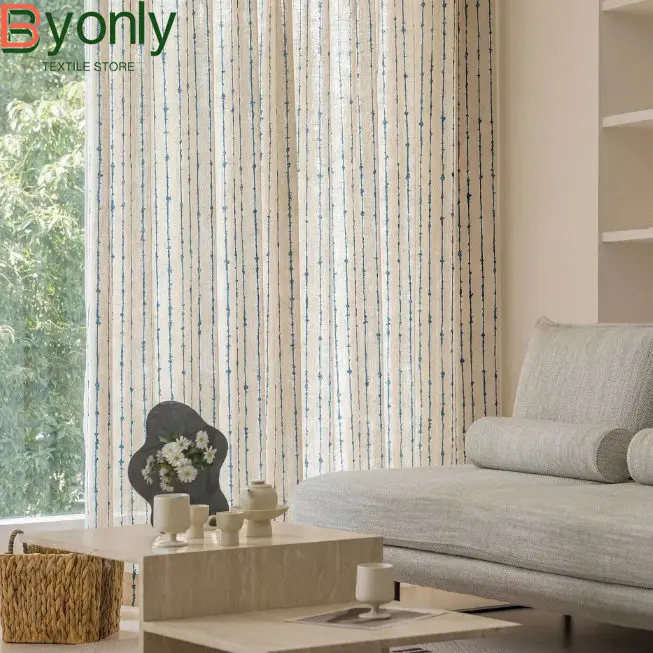 tenda-a-zanzariera-in-cotone-e-lino-jacquard-a-righe-blu-mediterraneo-personalizzabile-per-camera-da-letto-soggiorno-e-studio-da-pavimento-a-soffitto
