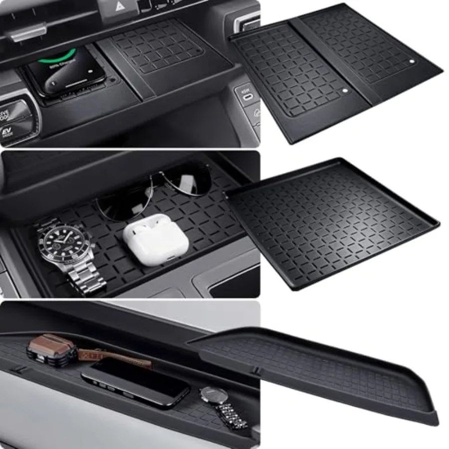 

Wireless Charging Protective Mat and Center Console Storage Protective Mat and Passenger Storage Organizer Mat for Toyota RAV4