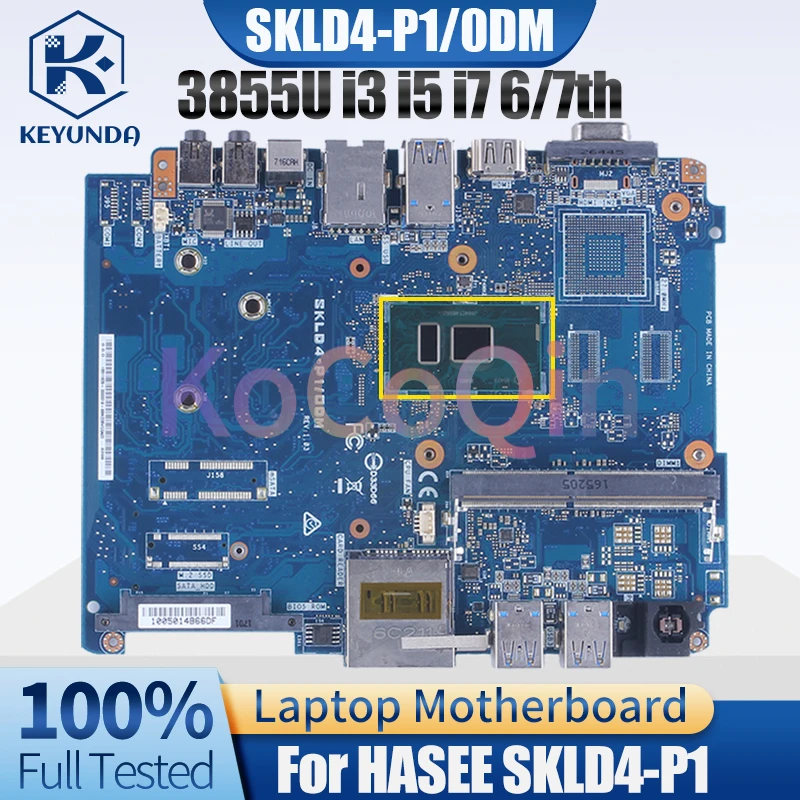 Imagem -02 - Placa-mãe Portátil Testada Completa para Hasee Skld4-p1 0dm 3855u i3 i5 i7 7