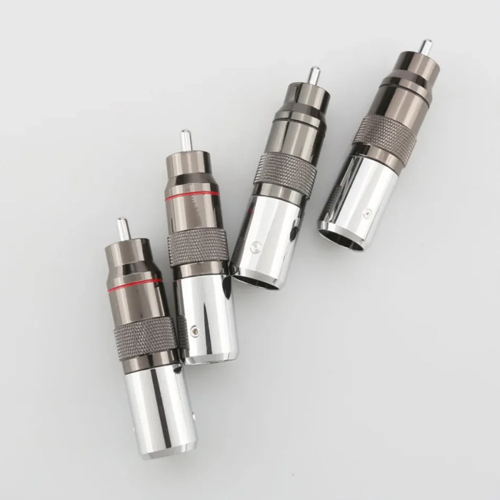 4 قطعة مطلي بالروديوم سدادة RCA المسمار مقفل للصوت ربط كابل لحام التوصيل استخدام لكابل 12 مللي متر