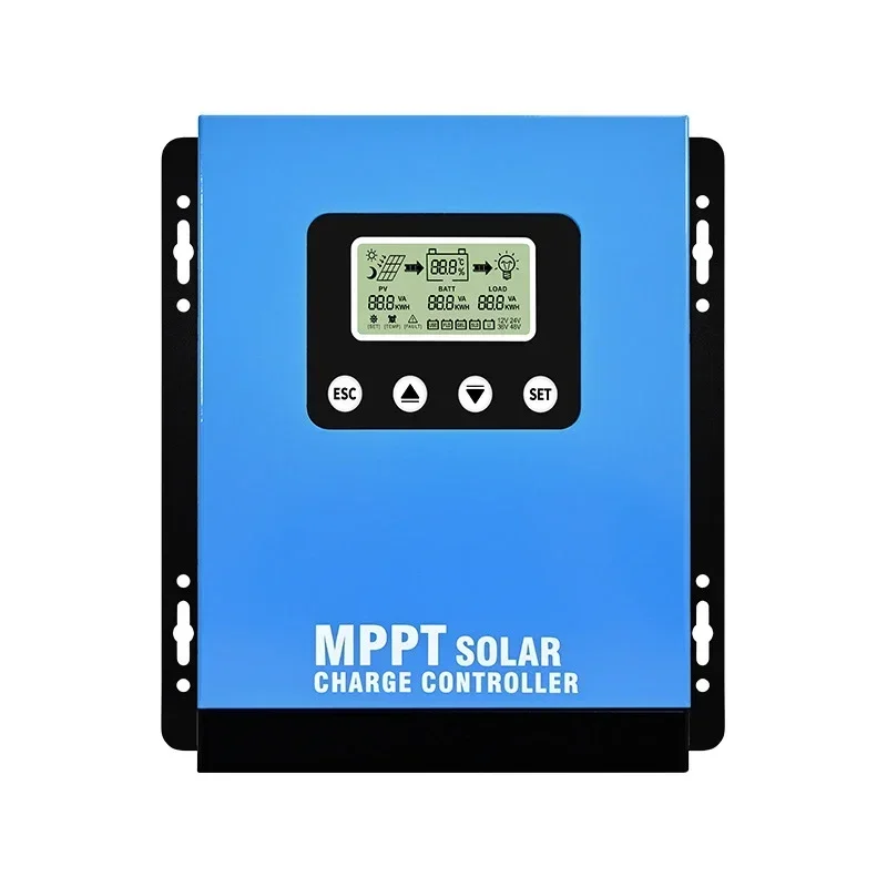 MPPT Wifi Solar Charge Controller 12V/24V/36V/48V Dual USB LCD Display Panel Charger Regulator 30A/40A/50A/60A/80A/100A/120A