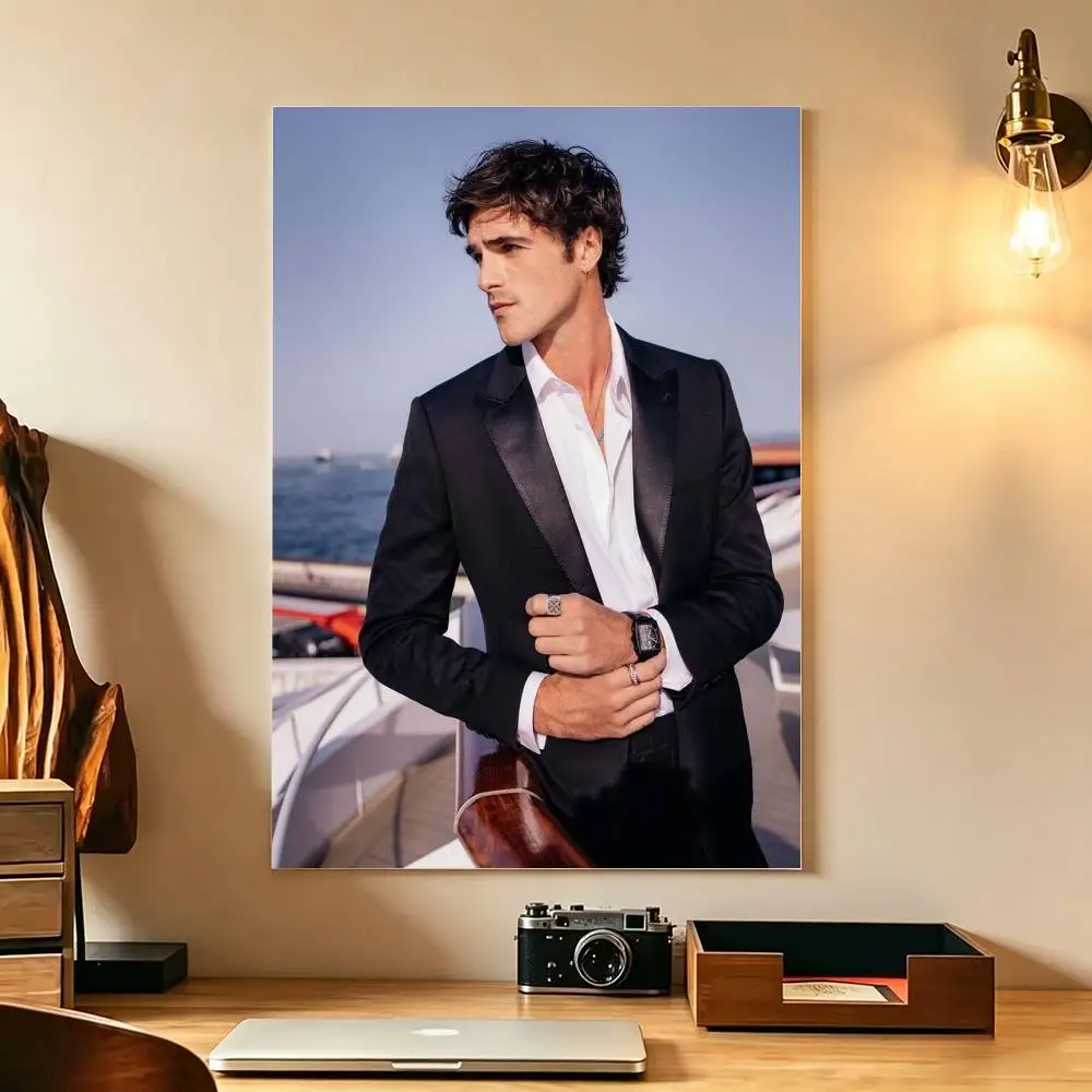 Actor Jacob Elordi Poster Waterproof Wall Art Sticker For Bar Living Room Vintage Decor High Quality Print Gift