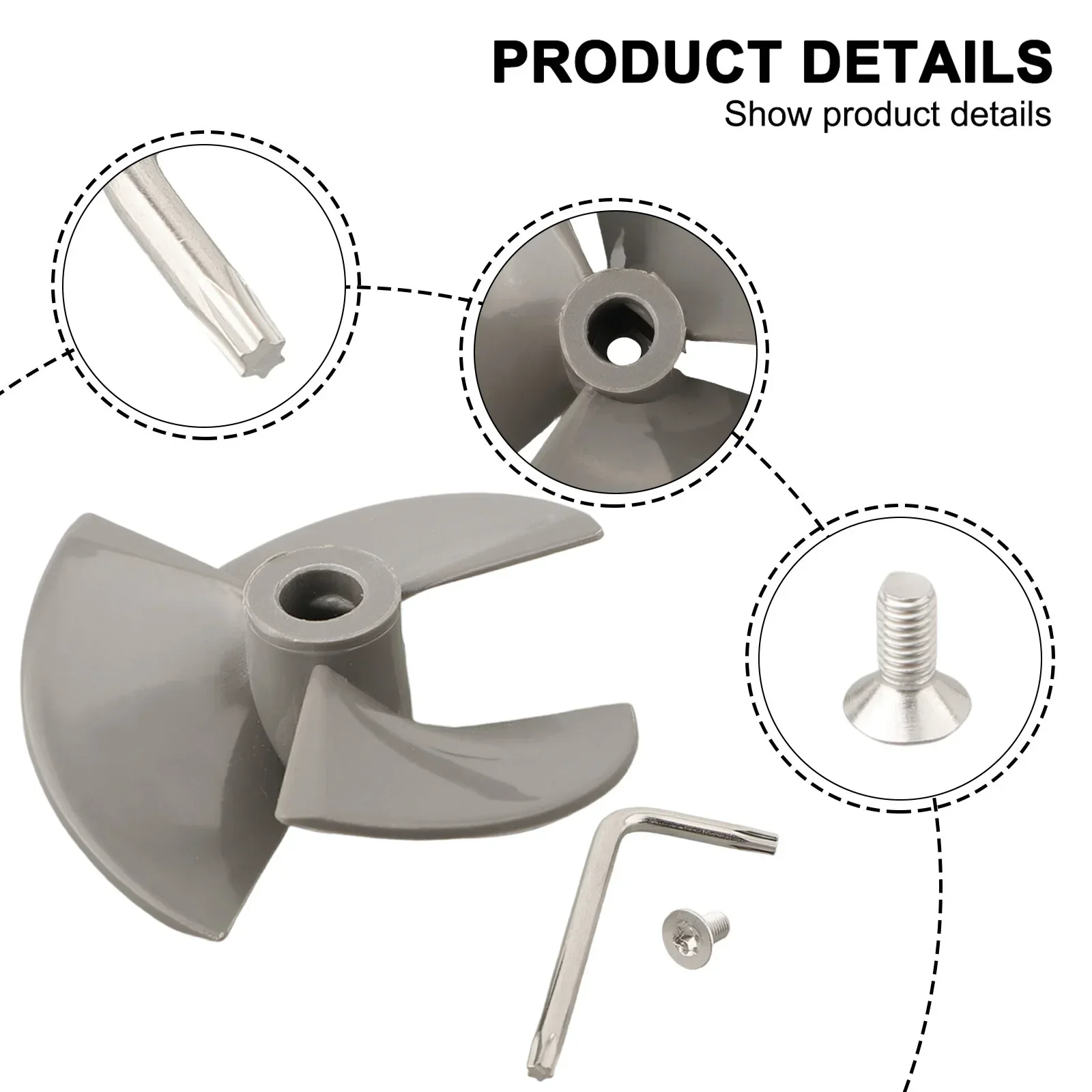 

For RC9950 Pool Cleaner Impeller Replacement Pool Cleaning Efficient Pool Cleaning Includes Screw And Adaptor Wrench