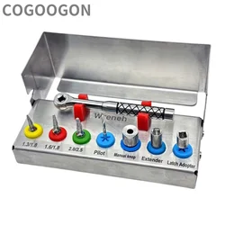 1SET Dental Implant Removal Kit Bone Expander SOS Set Remove Broken Fixture Ratchet Wrench Implant Kit