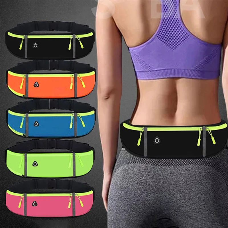 

Running Waist Bag Bag Outdoor Riding Fitness With Water Bottle Waterproof Phone Sport Belt Waist Bags For Marathon Jogging