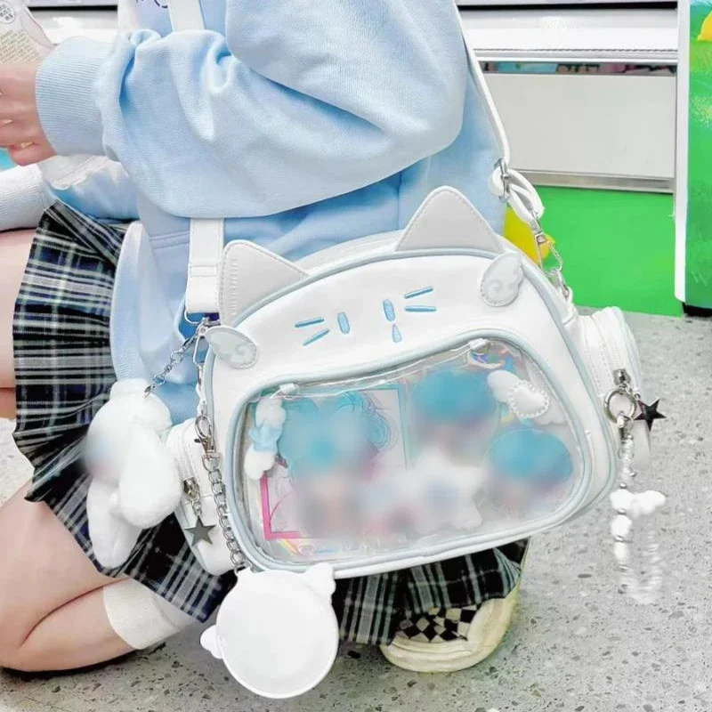 

Милый рюкзак Ita для девочек, женская сумка на плечо в стиле Лолиты, женская мода в японском стиле Y2K, рюкзаки с котом Jk Harajuku Kpop, сумки для фотокарт