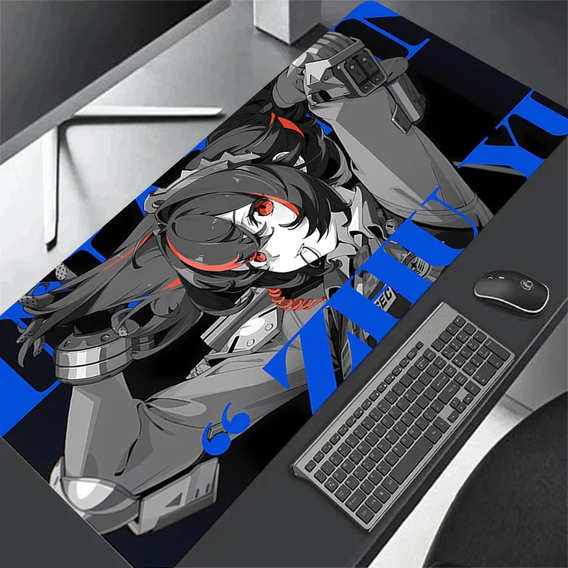 Miyabi Ellen Joe Zenless Zone Zero Mouse Pad وسادة الكمبيوتر المحمول Escritorio لوحة المفاتيح عدم الانزلاق المطاط سمك حافة قفل ماوس