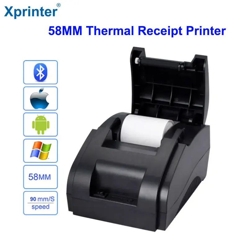 Impresora de Recibos Térmicos Xprinter XP-58IIH 58MM con Bluetooth: La Mejor Opción para tu Punto de Venta POS 5890F