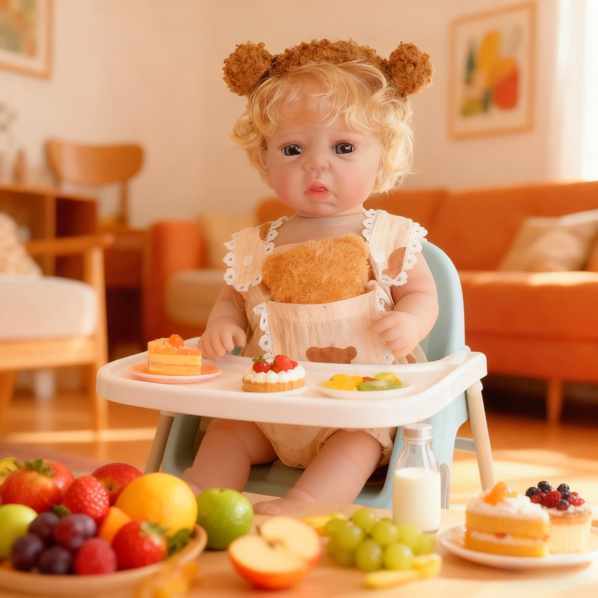 NPK 19''3D Skóra Vinyl Reborn Abigail Ręcznie Malowana Kolekcjonerska Realistyczna Lalka Artystyczna Prezent na Boże Narodzenie