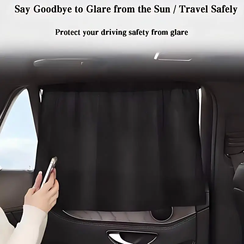 Immagine 5: Tenda Parasole Portatile per Auto 1/2/4 Pezzi con Ventosa, Protezione UV, Isolamento Termico, Schermo Privacy per Bambini e Viaggi in Auto