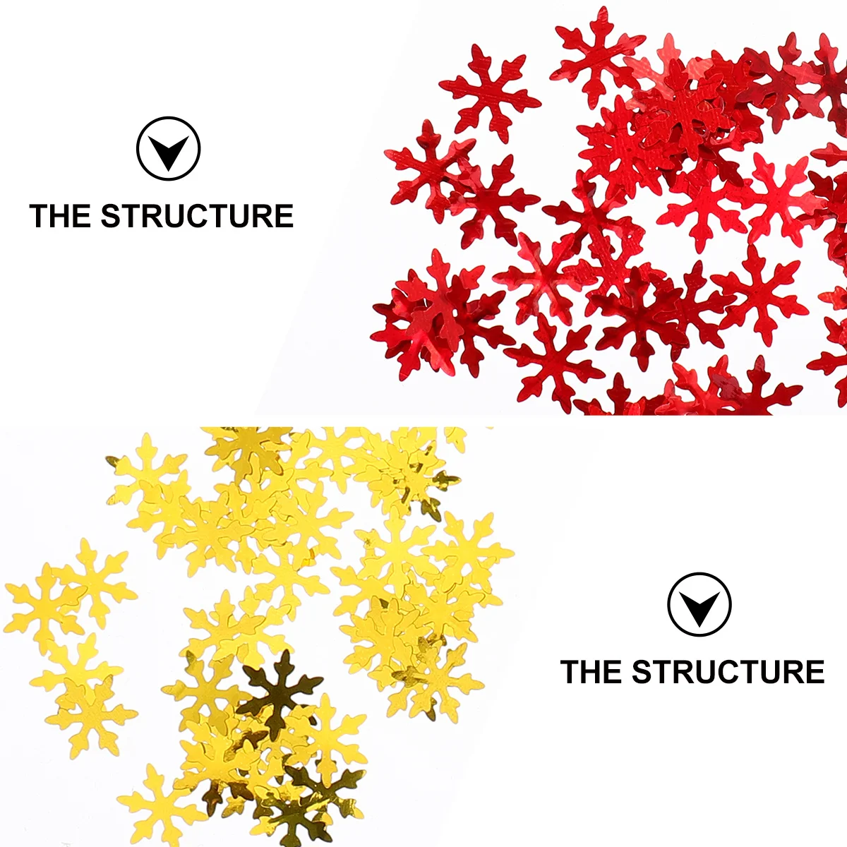 

1 Box Snowflake Nail Art Glitter Sequins Ultra Thin Metal Sequins Manicure Supplies Gold Flakes for Nails Holiday Decor