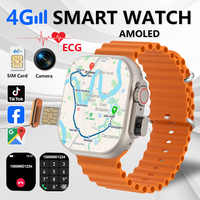 2025 New 4g Network Smart Watch GPS Google Play IP67 Waterproof Android IOS Camera SIM Card ECG Smartwatch For Men Women