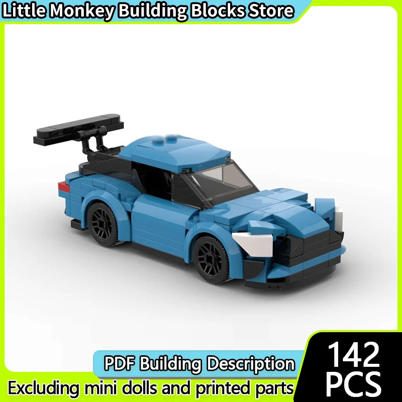 

Speed Racing Car Model MOC Building Bricks Classic Blue Racing Car Modular Technology Children Holiday Gifts Assemble Toys Suit