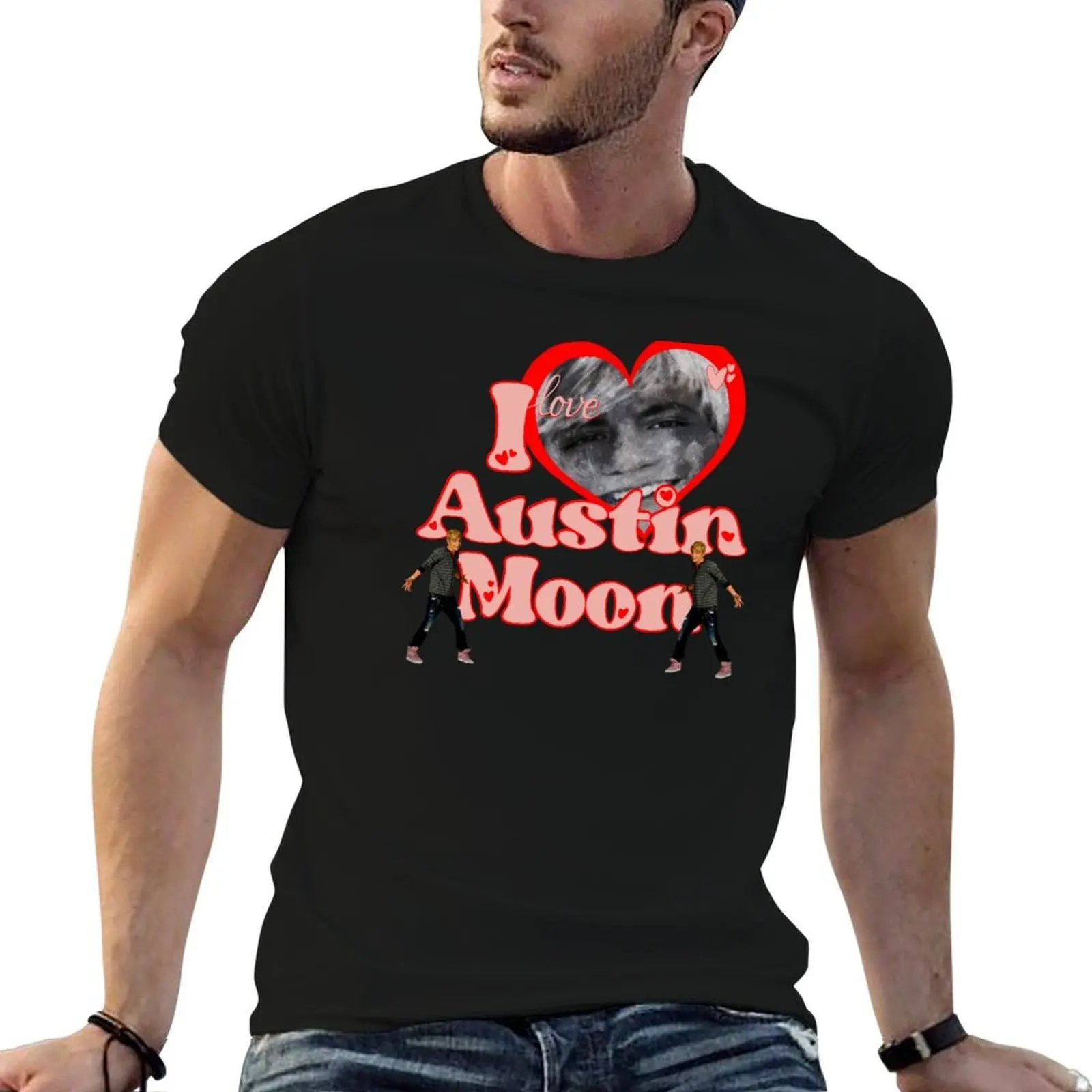 

I Love Austin Moon T-Shirt man t shirt graphic t shirt for man T-Shirt