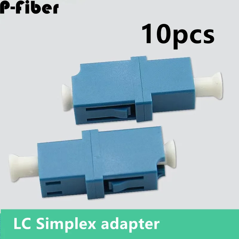 10pcs LC simplex adapter LC flange coupler optical fiber jumper connector SM MM OM1 OM2 OM3 OM4 good quality P-fiber