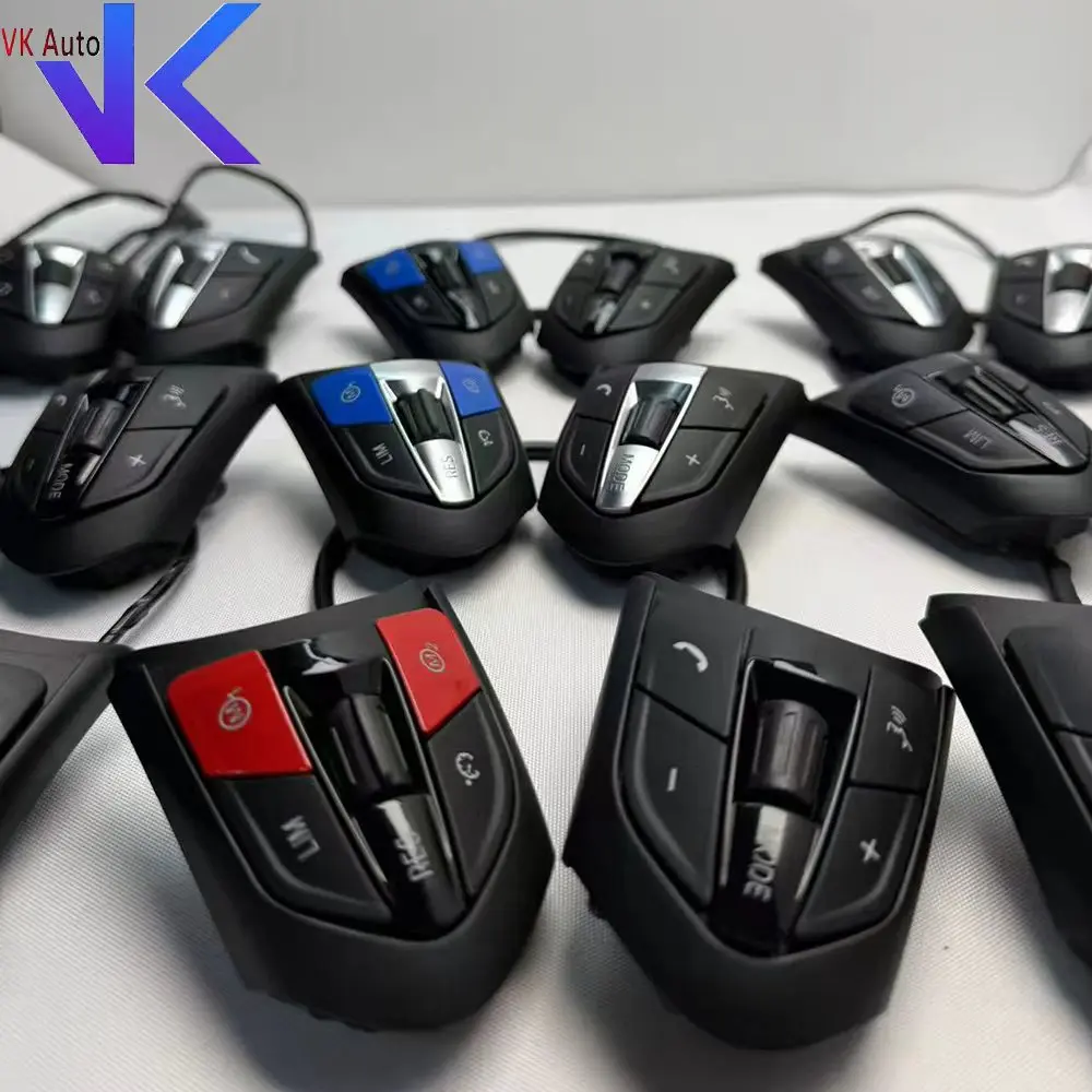 For BMW M3 M5 M6 F20 F30 F31 F35 F10 F11 F18 E90 E91 E92 E93 Steering Wheel Button With M1M2 Button Black/Red/Blue Style