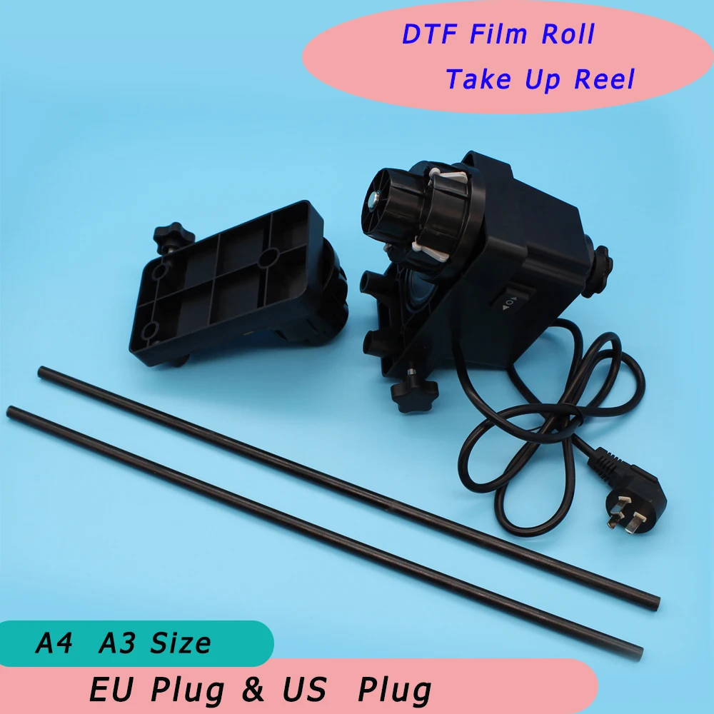 

Uv DTF Roll Wrap Transfer Pet Film Take Up Rewinder Takeup Reel Holder Kit Tool For Epson Xp 15000 L805 1390 L1800 L800 Equiment