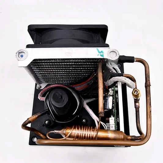 mini compressor condensing cooling system for mini refrigerator