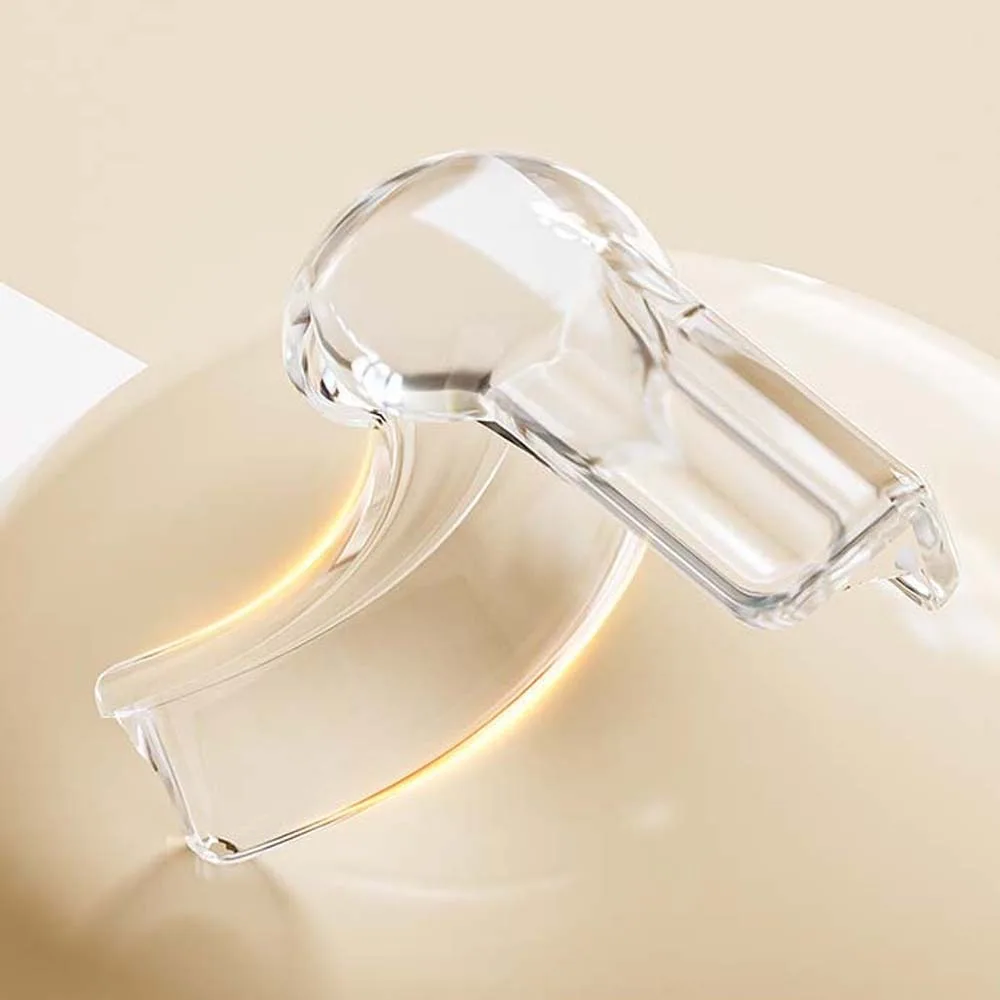 

12pcs/set Airbag Silicone Edge Corner PVC Double-sided Tape Table Corner Protective Cover Beige T-Shaped