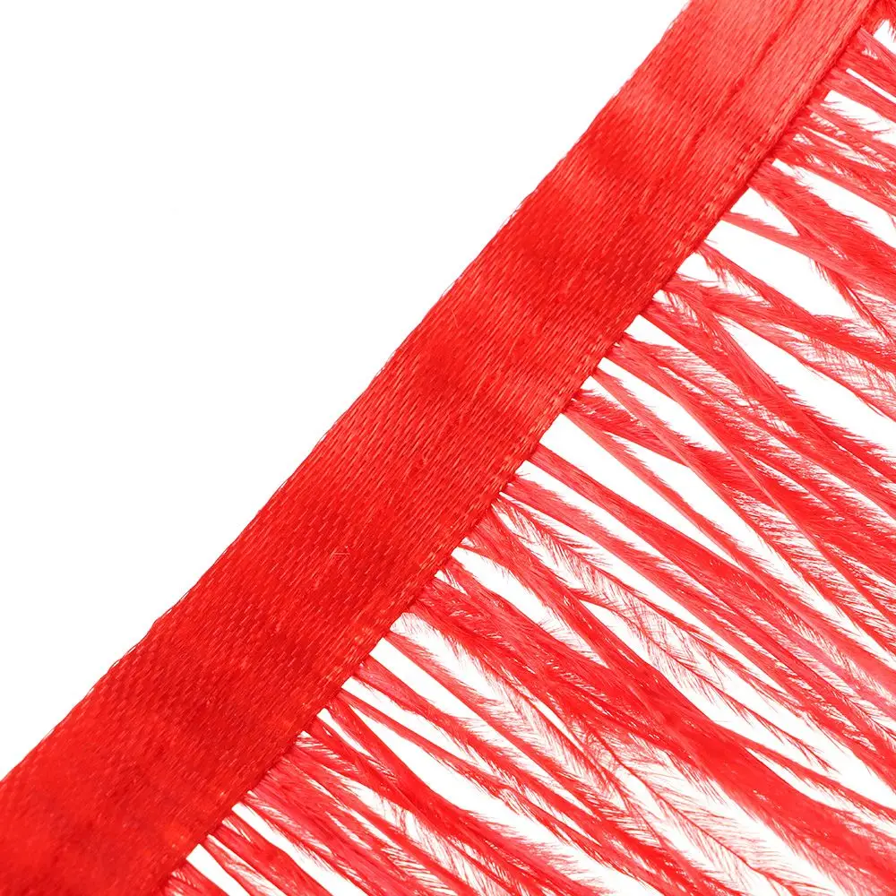 الديكور الريش الشريط DIY فستان الزفاف 8-10 سنتيمتر واسعة ريش النعام تقليم أعمدة الشريط Selvage 1 متر طويلة #4