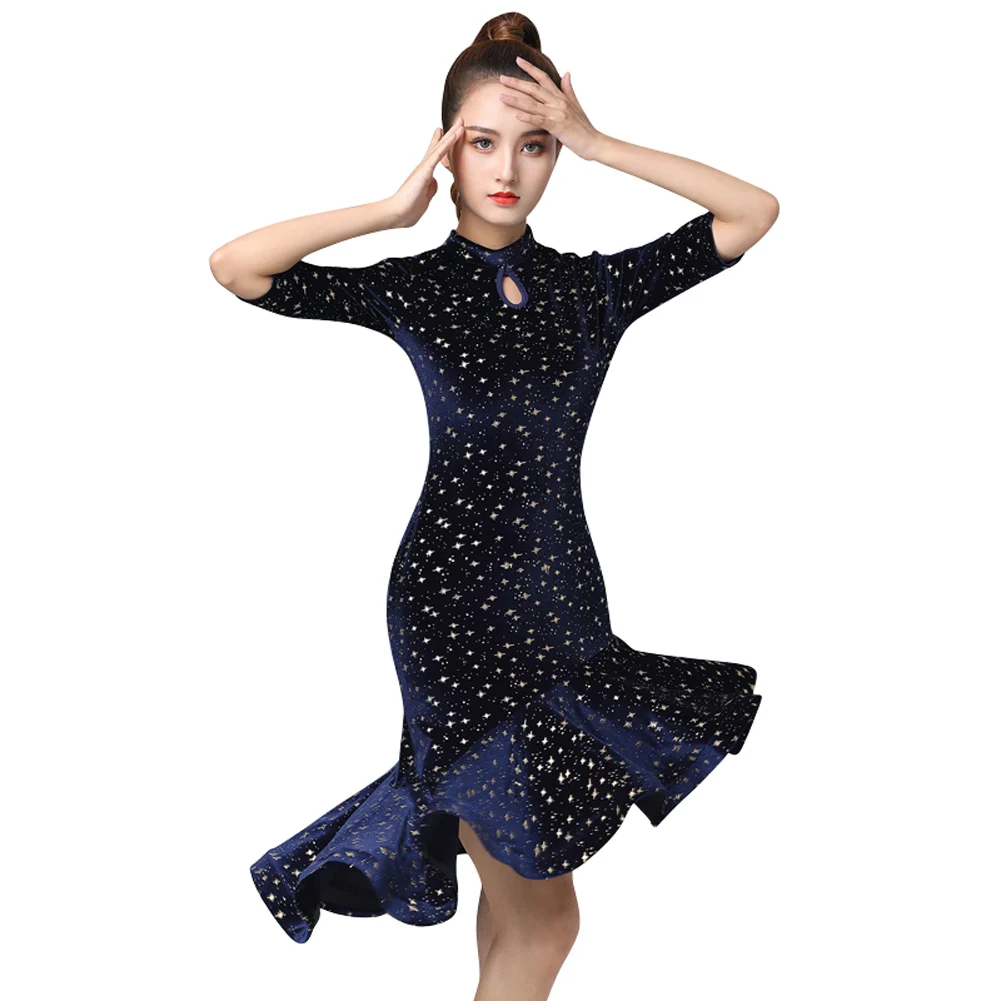 

New Latin Waltz Ballroom Dance Dress Party Costume Dancing Competition Practice Wear Standard Stage Performence Tango Clothing