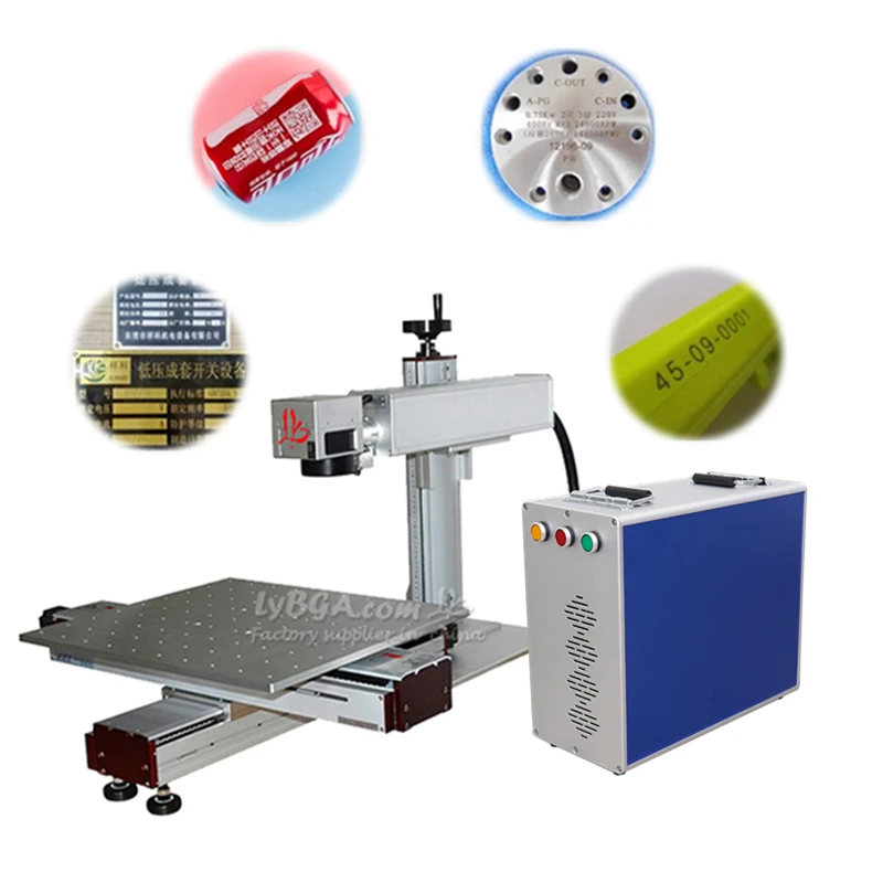 Fiber Laser Marking Machine 20W 30W 60W 120W Metal Engraver with Electric XY Moving And Electric Lifting for Precision Engraving