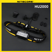 NITECORE HU2000 Headlamp NiteLab UHE flashlight LED 2000 lumens flashlamp light searching High Output Split-type Work Headlamp
