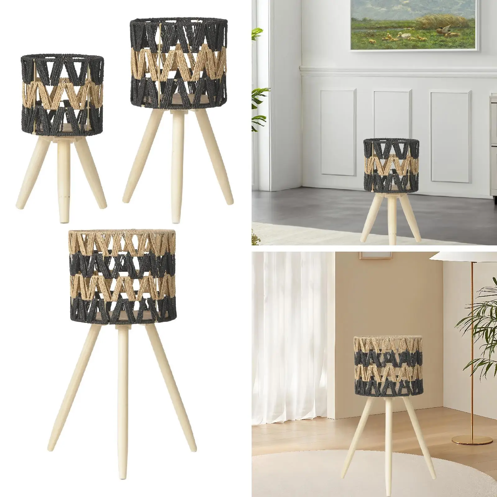 

Подставка для цветочного горшка, прочные многофункциональные деревянные ножки для сада, патио, офиса