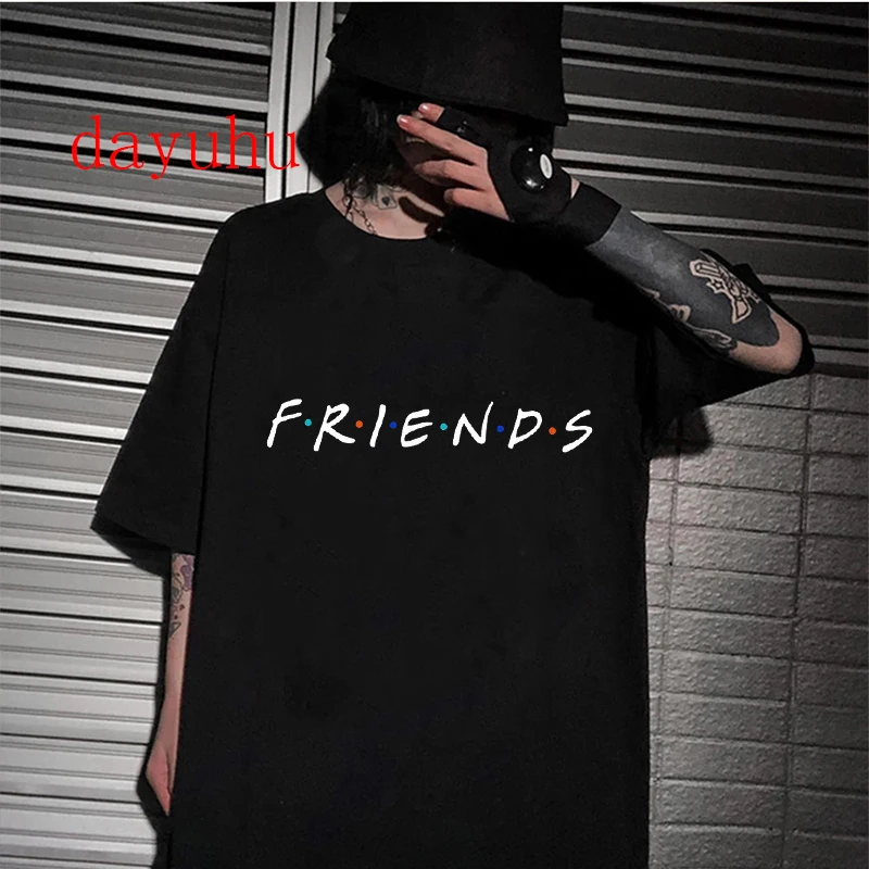 2024 Friends Tv Show Y2k Funny Cartoon T Shirt Women Ullzang Streetwear T-shirt Fashion 90s Anime Tshirt Casual Top Tees Female