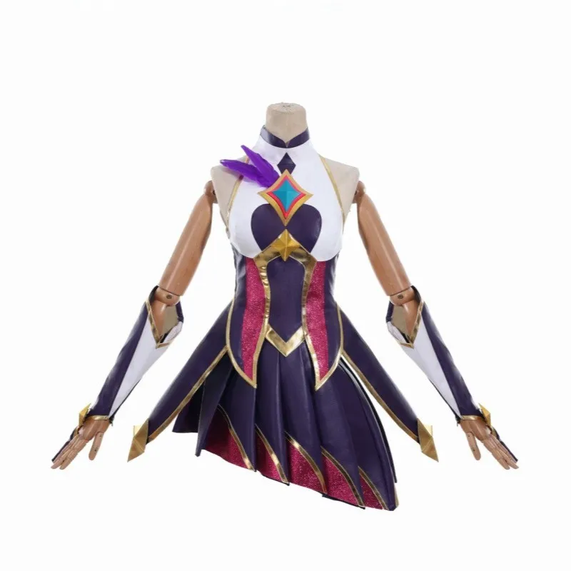 Xayah Cosplay Costume LOL Star Guardian Xayah New Version Women Dress Pre-sale Halloween Cosplay Fullset Suit With Cloak