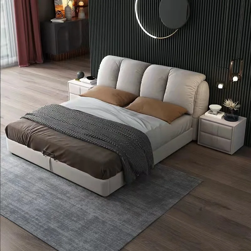 Atmospheric, light luxury, simple, pastoral, storage, fabric, soft bed, technical cloth