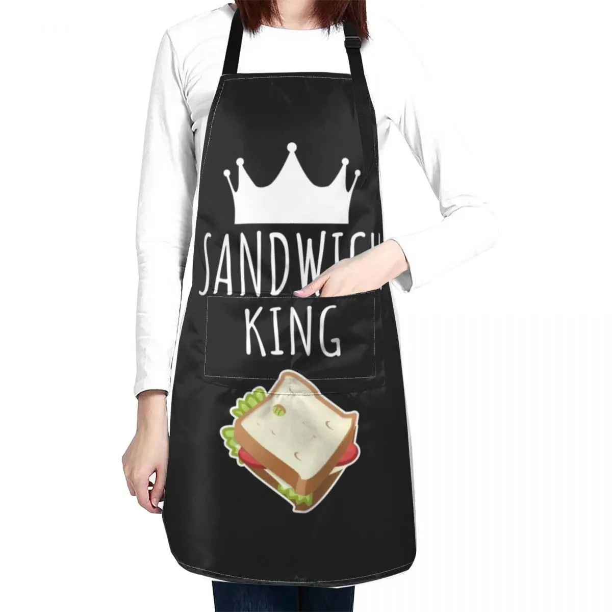 Sandwich King Apron Household Items chef for man chef costume Apron