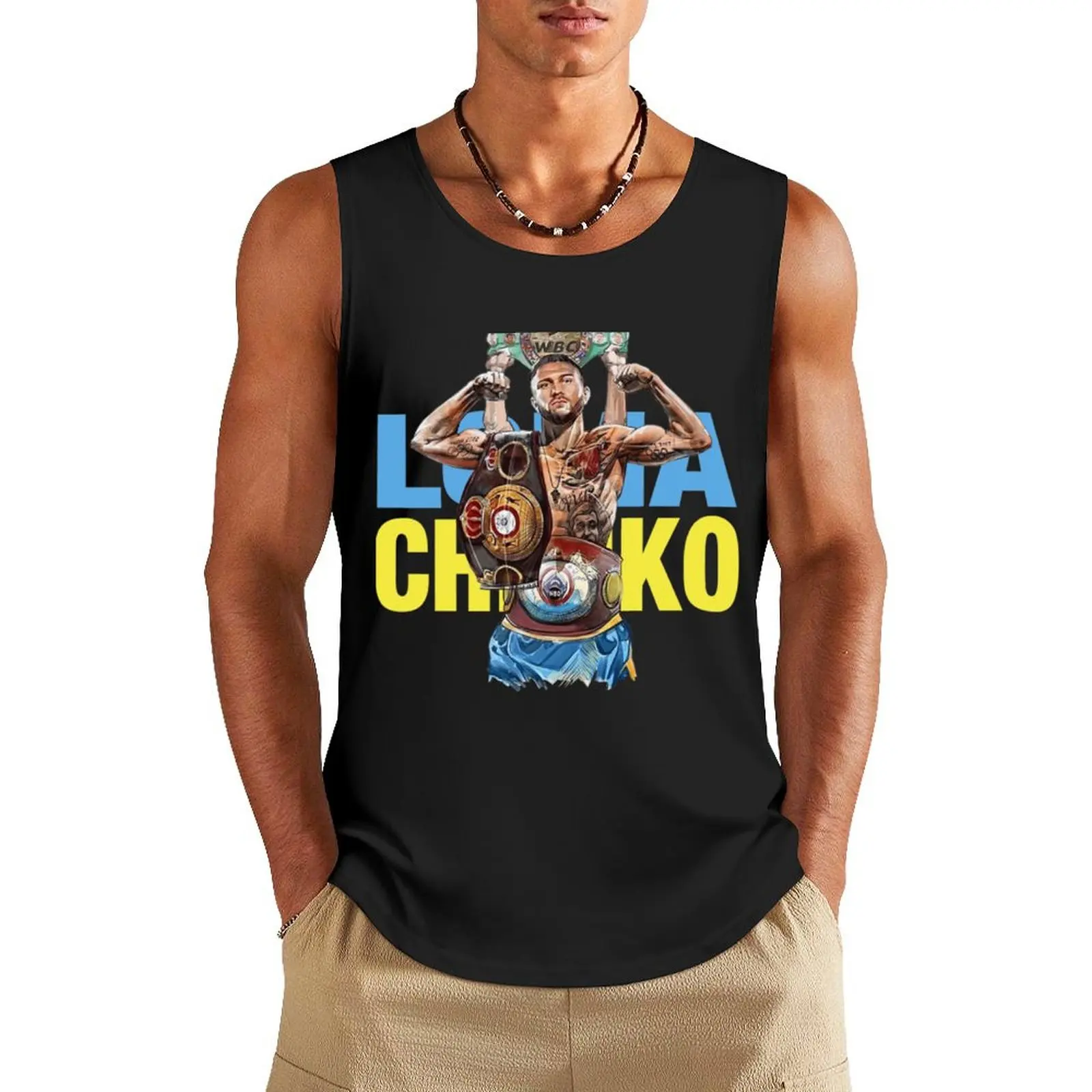 

Lomachenko. Classic Tank Top t-shirt for men Vest for boy Men's clothing brands