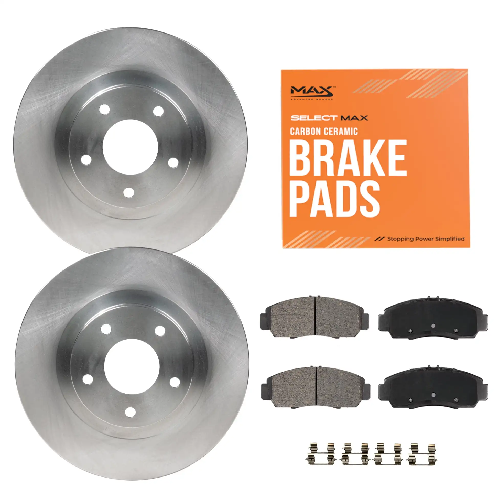 

Brake Kit for 2010 2011 2012 2013 2014 2015 2016 2017 Chevy Equinox GMC Terrain Rear Replacement Disc Brake Rotors and Ceramic B