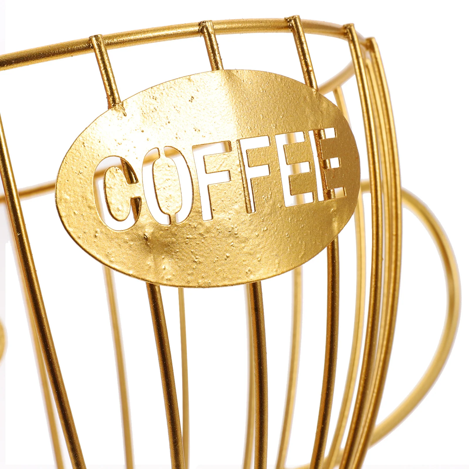 

Coffee Pod Holder Iron Basket Practical Multi-Use Organizer Kitchen Counter Storage Container Coffee Capsule Organizer