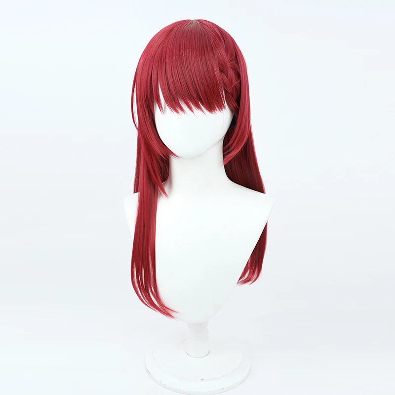 الظاهري يوتيوب Vtuber Asahina Akane شعر مستعار تأثيري هالوين كرنفال الدعائم الطرف الشعر الاصطناعية ألياف مقاومة للحرارة + غطاء شعر مستعار #3