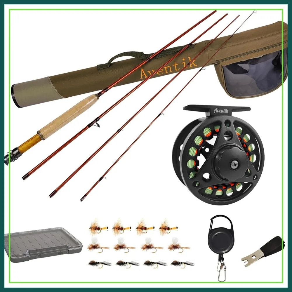 

Extreme Fly Fishing Combo Kit 0/1/2/3/4/5/6 Weight Starter Rod Reel Outfit with Travel Case