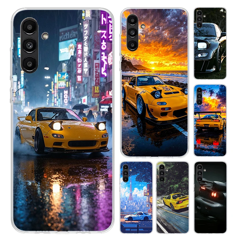 JDM Car RX7 Cool Phone Case for Samsung Galaxy A17 A16 A37 A26 A36 A57 A56 A15 A25 A35 A55 A14 A24 A34 A54 A13 A23 A33 A53 Galax