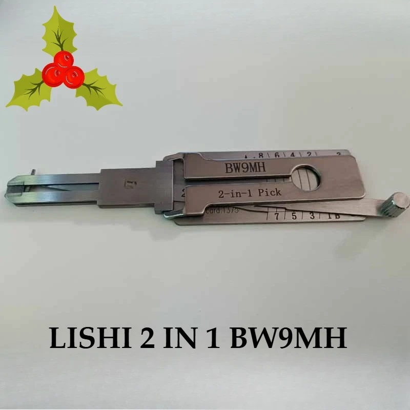 

Lishi BW9MH 2in1 Decoder and Picks for Car Locks Ganzua Car Key Decoder Picking Tool Locksmith for BMW Motorbikes Locksmith