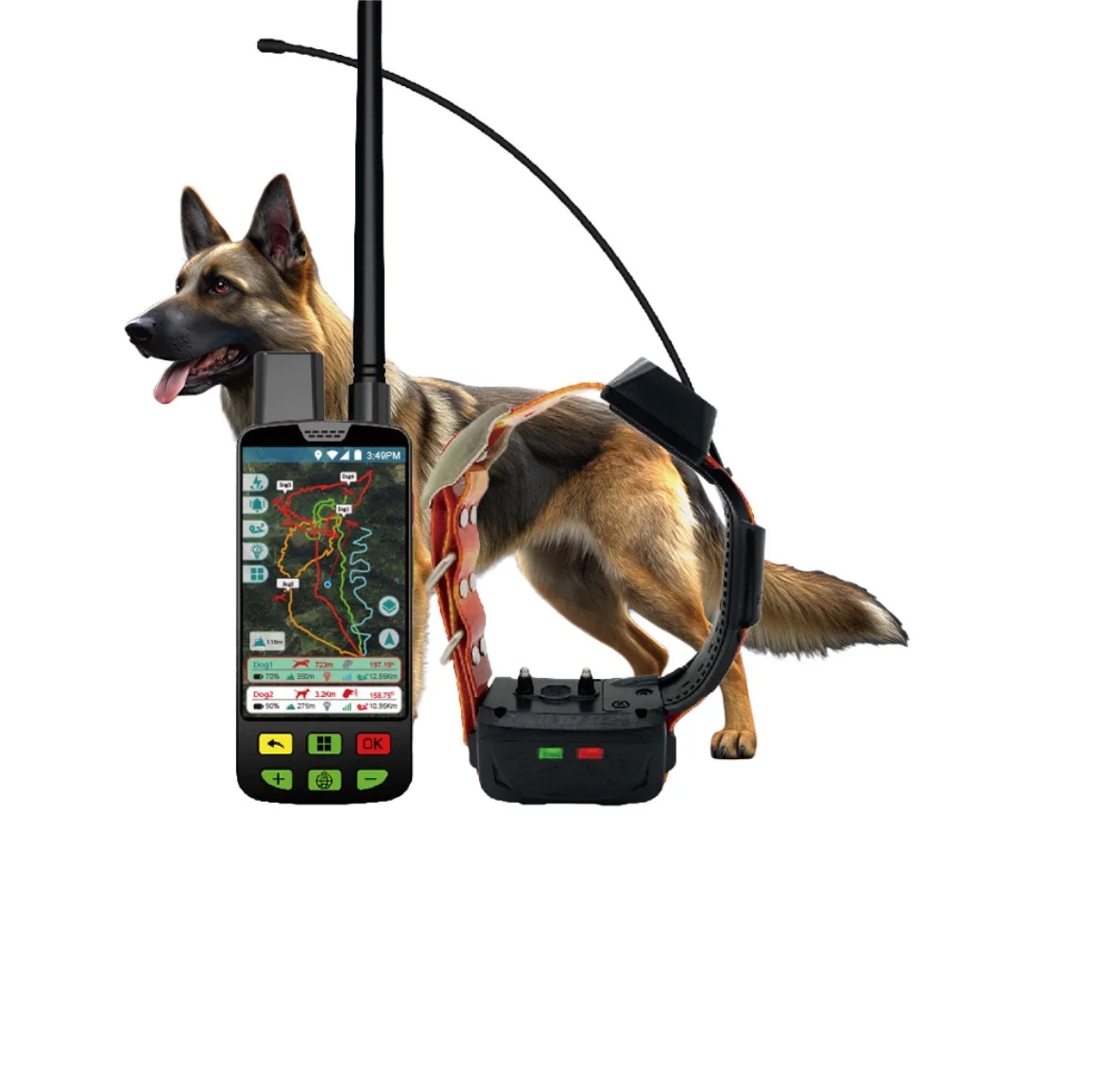 ESEEK Smart Dog Collar With Health Tracker: Integrated Vital Monitoring (Posture/Bark) + Geofencing & 10-Level Stim Training