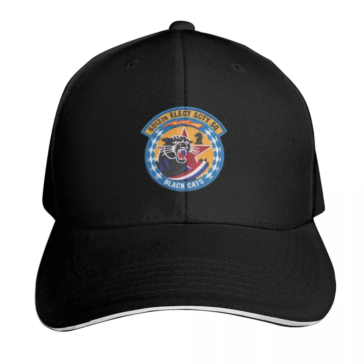 6913TH ELECTRONIC SECURITY SQUADRON Baseball Cap Vintage Retro Embroidered Lightweight Packable Gift for Him Her