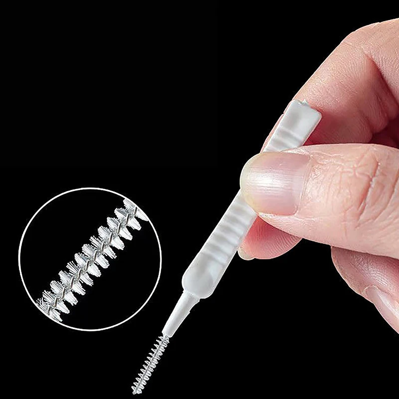 10 teile/satz Dusch kopf Reinigungs bürste weiße kleine Bürste Anti-Verstopfung Nylon Poren spalt saubere Bürste für Telefon Loch Küche Bad