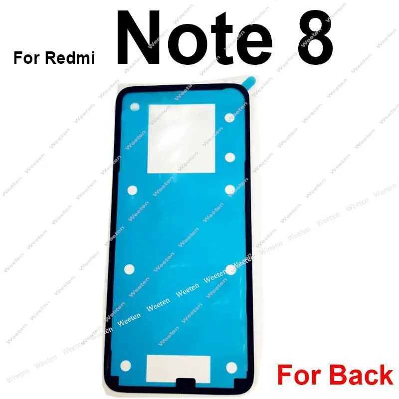 Back Battery Cover Adhesive Sticker For Xiaomi Redmi Note 10 9 8 7 Pro 5G Note 9s Note 8T Housing Door Glue Tape Repair Parts