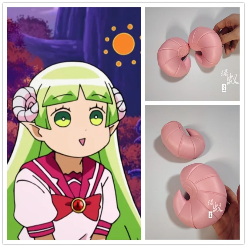 Mairimashita! Iruma-kun Valac Clara Cosplay Horns Sheep Horns Welcome To Demon School Headwear Hair Pin Hair Clip Anime Hairpin